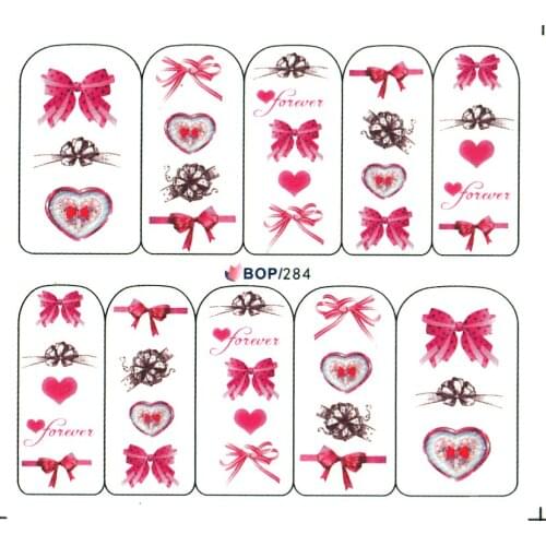 UPRETTEGO NAIL ART WATER DECAL SLIDER NAIL STICKER CHINESE OPERA FACIAL MAKEUP BOW TIE NEW YEAR BOP284-291