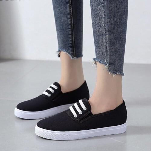 New Spring Women Casual Canvas Shoes Solid Color Comfortable High Quality Girls Sneakers Zapatos De Mujer Tenis Zapatillas