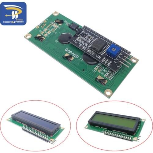 LCD1602+I2C LCD 1602 module Blue/Yelow Green screen IIC/I2C for arduino LCD1602 Adapter plate