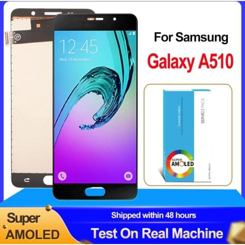 100% Original 5.2'' AMOLED Display For Samsung Galaxy A5 2016 A510 A510F A510M A510FD LCD Display Touch Screen Digitizer