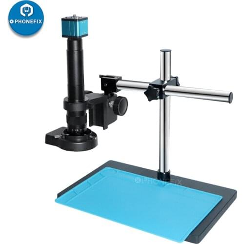 1080P 38MP VGA Electronic Video HDMI USB Microscope Camera 300X C-Mount Lens For Mobile Phone PCB Soldering Repair Microscopio