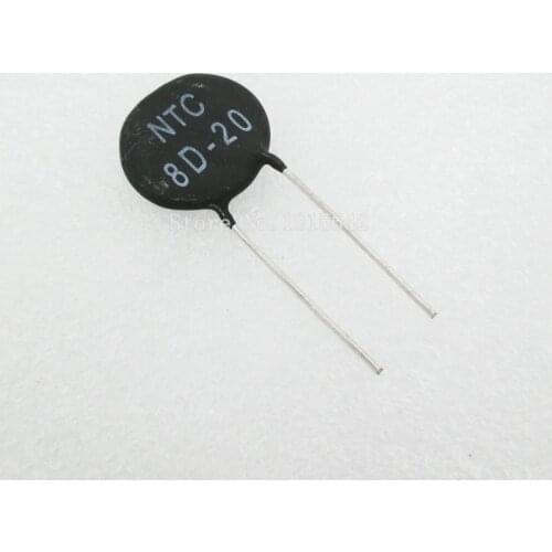 5PCS/LOT NTC Thermistor Resistor NTC 8D-20 8D20 Thermal Resistor