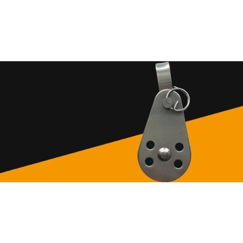 5PCS Stainless Steel 25mm Nylon Blocks Rope Marine Hardware For Kayak Canoe Boat Anchor Trolley Kit Rope