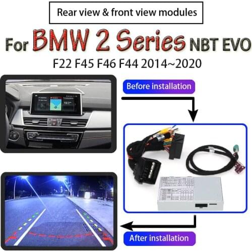 For BMW 2 Series F22 F45 F46 F44 2014~2020 NBT EVO Interface Adapter Rear View Backup Camera Original Car Screen Upgrade Decoder