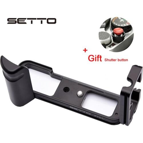 SETTO Quick Release L Plate / L Bracket for Fuji Fujifilm X-T2 XT2 Vertical Shoot Quick Release Plate Hand Grip Holder