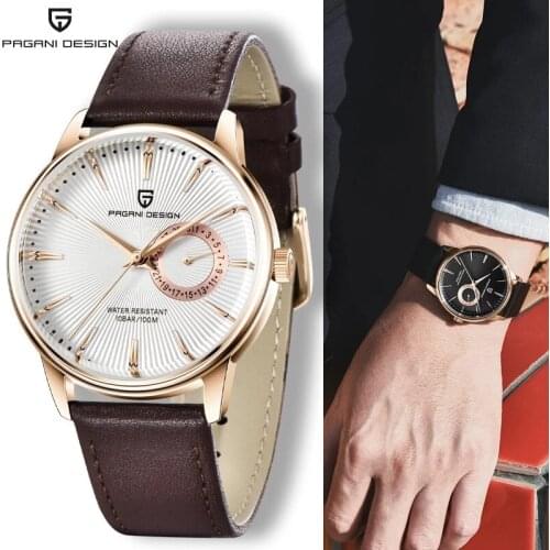 PAGANI Design 40MM Quartz Watches Men 2021 Top Luxury Brand Business Mens Watches Fashion Leather Strap Waterproof Wristwatches