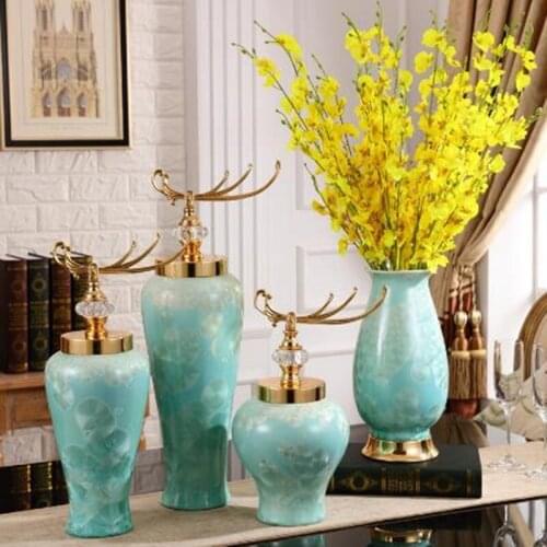 2020 beautiful modern ceramic vase, home office restaurant bar decorations, Christmas wedding decoration gifts