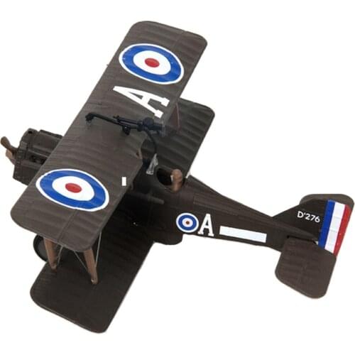 Diecast Airplane 1:72 WWI British SE.5a Metal 4.3 inches Biplane Model Office Collectable Decoration