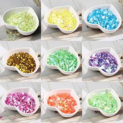 Shell paper candy paper pieces cellophane colorful pieces Diy crystal mud clothing accessories Epoxy handmade materials