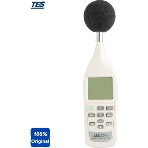 TES-52AA Digital Sound Level Meter Portable Noise Tester (0.1dB Resolution Range from 26 to 130dB)