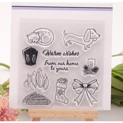 Puppy Animal Transparent Stamp Transparent Silicone Stamp Cutting DIY Scrapbooking Rubber Coloring Embossed Diary Decor Reusable