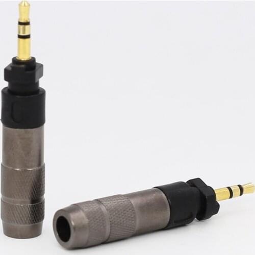 One pair 2.5mm 3Pins headphone Jack Plug For Philips SHP9000 SHP8900 Headphone Upgrade Cable