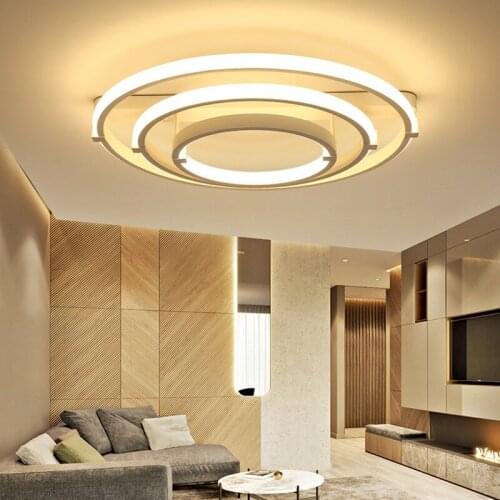New LED ceiling lamp living room bedroom study restaurant round warm home dimming ceiling light Lighting fixture
