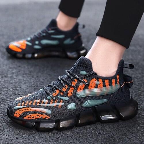 Luminous coconut mens shoes popcorn breathable mesh casual in trendy soft bottom popcorn trendy shoes