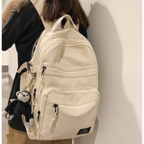 Large Capacity Waterproof Woman Backpack Man College Student Travel Rucksack A4 Book Schoolbag for Teenage Girl Boy 2021 New