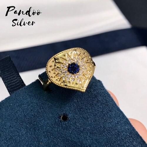 High Quality S925 Sterling Silver Jewelry 1:1 Copy,Yellow Silver Embellished Heart Ring For Women Party GiFT