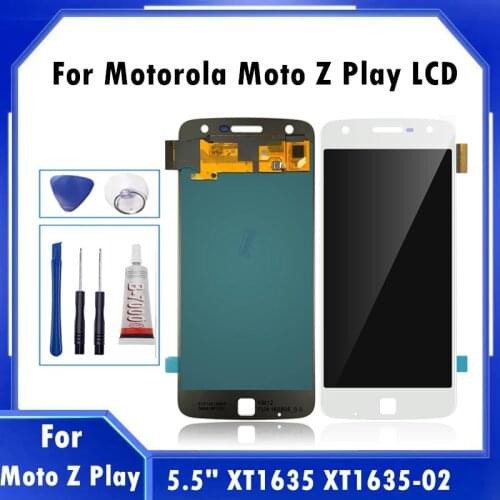 100% Tested For Motorola moto Z Play Lcd Screen Display For moto Z Play XT1635-01 XT1635-02 XT1635-03 Screen Digitizer Assembly