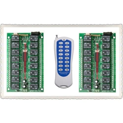 1000M Long Range DC12V 16CH Radio Controller RF Wireless Remote Control Switch System,315/433 Mhz,2*Transmitter + 1*Receiver