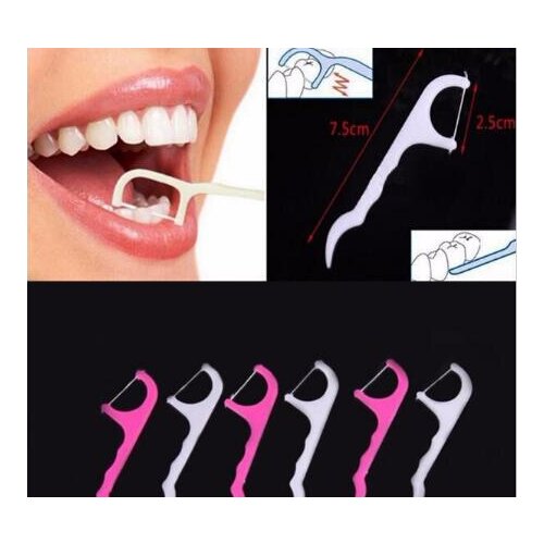30 pcs Dental Floss Interdental Brush Teeth Stick Toothpicks tooth thread Floss For oral care Beauty Tools