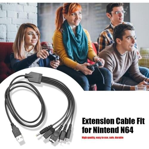 1.2m Cable Fast Charging 5 in 1 USB Charger Cable Fit for Nintend NEW 3DS XL NDS Lite NDSI LL WII U GBA PSP 3.9ft Charger Cable