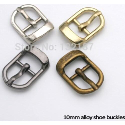 60pcs multiple color alloy small metal 10mm shoe buckle watch buckle pin belt buckle bags buckle free shipping BK-005
