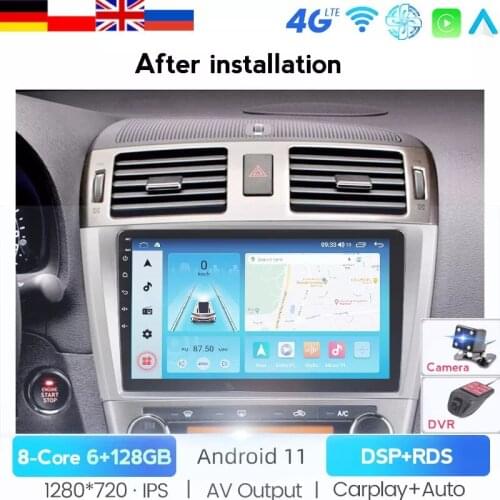 NAVITREE Android 10 Auto Radio For Toyota Avensis T25 2002-2008 Car Multimedia Player GPS Navigation 8Core 6GB+128GB Car Stereo