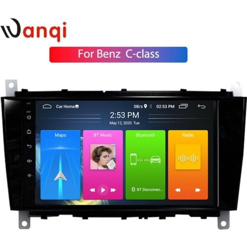 Wanqi Android10.0 Car GPS stereo audio navigation is suitable For Mercedes-Benz C-class CD multimedia radio player without DVD
