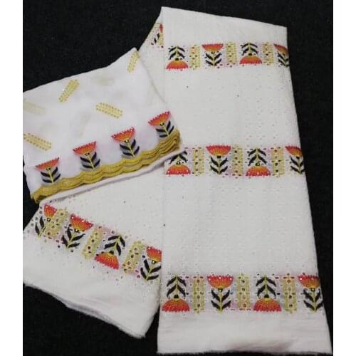 White lace fabric high quality swiss voile lace in switzerland 100%cotton dubai faric for wedding nigerian lace 5+2yards/lot