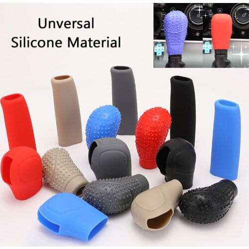 Car Gear Shift Knob Cover Universal Silica gel Car Gear Shift Collars Manual Gearshift Sleeve Silicone Shift Gear Head Protector