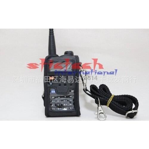 By dhl or ems 200pcs Walkie Talkie Leather Soft Case Cover For BAOFENG UV 5R Portable Ham Radio UV-5RA Plus UV-5RE Plus UV-5RB