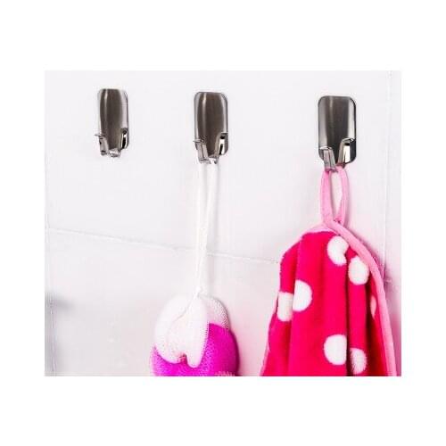 BF040 Creativity muti_function stainless steel hooks Sticky hook hanging hook 5.8*3cm free shipping