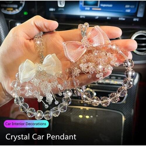 High End Creative Design Car Rearview Mirror New Pendant Jewelry Crystal Home Office Car Pendant Decoration