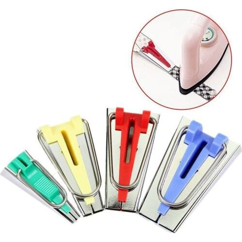 4Sizes Multifunction Crimper 4Pcs/Set Patchwork Tool Sewing Accessories Bias Tape Makers Craft Patchwork Special Edging Device