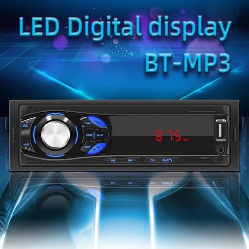 1044 In-dash Multifunctional MP3 Multi-media Player Handsfree Bluetooth LED Screen MP3 TF U Disk FM Car Radio Player for 12V Veh