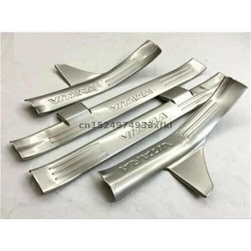 For Suzuki Vitara 2015 -2017 Rvs Instaplijsten Scuff Plaat Deur Pedaal Protection decoration car accessories Car styling