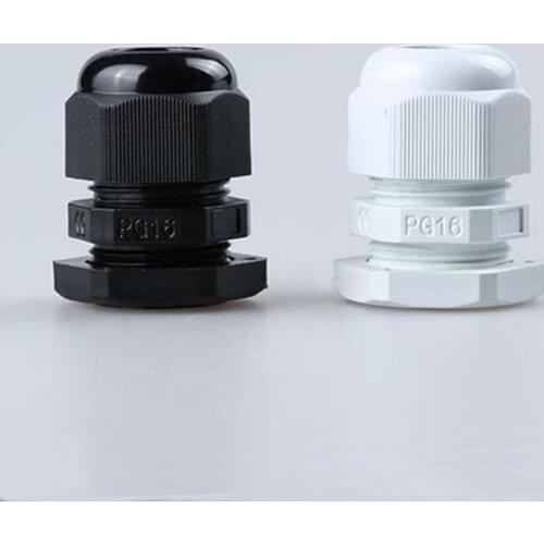 PG16 Cable Gland Connector Waterproof Nylon Plastic 100PCS for 10-14mm Cable CE high quality Hot Sale IP68