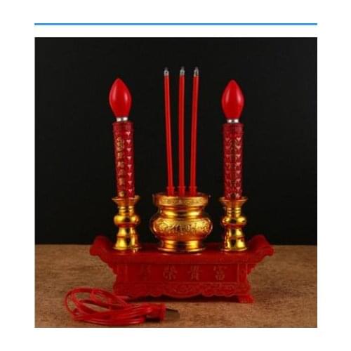 Crafts Home ronghua electric incense burner candle light bulb for Buddha lamp incense inserted electronic candl factory outle