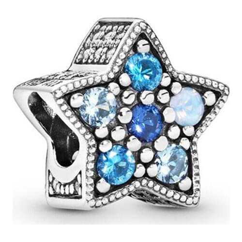 Authentic 925 Sterling Silver Beads Creative And Fashionable Star Beads Fit Original Pandora Bracelet For Women Diy Jewelry