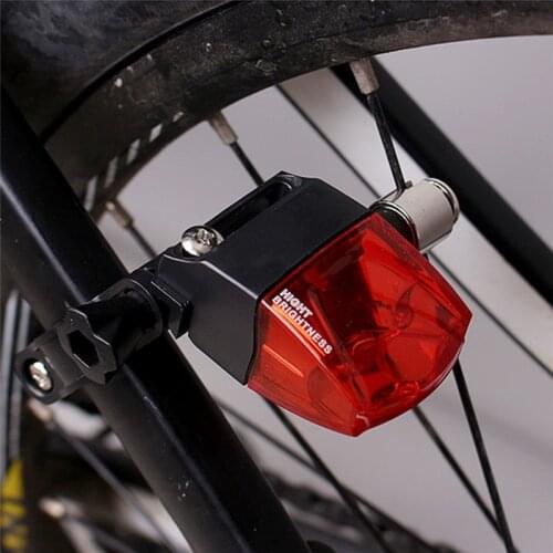 Bicycle Warning Taillight Magnetic Power Generate Safety Flashlight Induction Tail Light Waterproof Rear Lights Bicycle