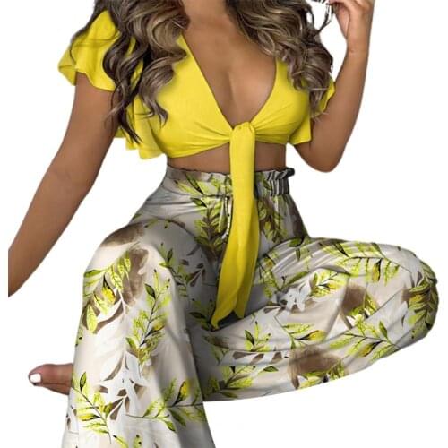 Skin-friendly Vibrant Color Cozy Cotton Blend 2 Piece Boho Outfit Sets for Beach