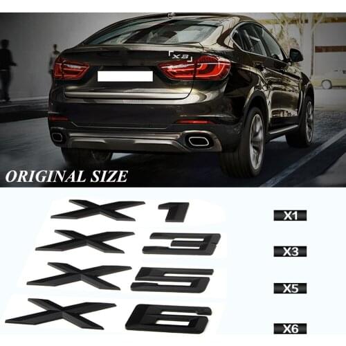 Durable Compatible Car Trunk Sticker For BMW E90 E60 E46 E39 E83 F25 F15 F16 F85 F48 E53 E70 E84 X1 X3 X5 X6 GT Letter Sticker