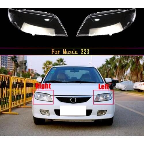 Car Front Headlamp Glass Lamp Transparent Lampshade Shell Headlight Cover For Mazda 323 Auto Light Housing Case