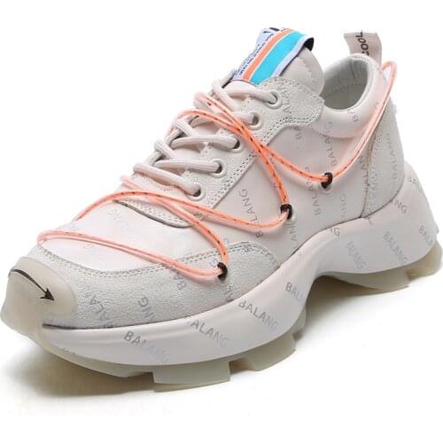 RASMEUP Genuine Leather Platform Mixed Colors Sneakers 2021 Summer Fashion Mesh Breathable Woman Shoes Increase Footwear