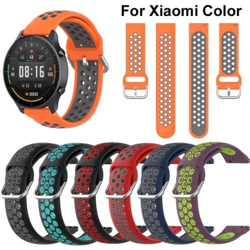 22MM Silicone Strap For Xiaomi Mi Watch Color Smart Watch Band Edition Band For Mi Watch Color Bracelet Watchbands Accessories
