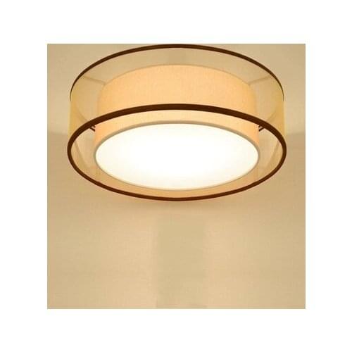 New Modern Ceiling Light LED Lamp Diameter Cloth+Iron Lamp Shade Simple Room Bar Home Ceiling Lighting Bedroom Light Fixture