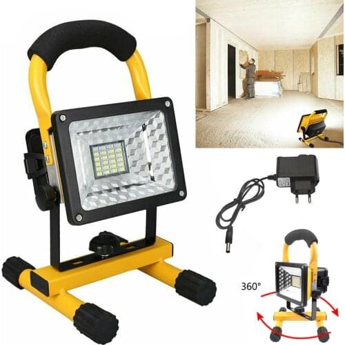 WAKYME 30W COB Work Lamp LED Garden Light Portable Outdoor Floodlight Rechargeable Camping Light Rotatable Spotlight Searchlight