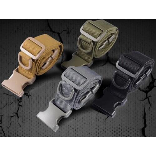 Military Trouser Belt Army Tactical Nylon Webbing Buckle Strap for Outdoor Camping ASD88