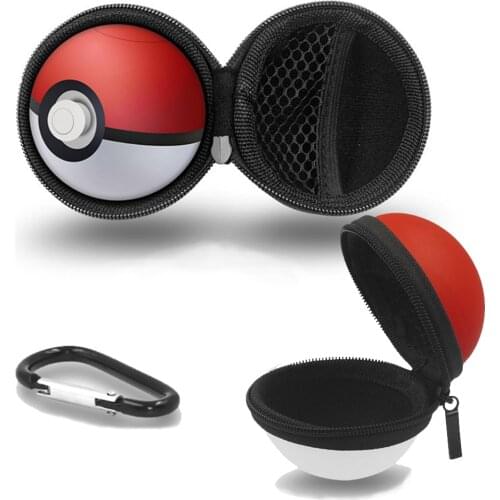 Poke Ball Plus Controller Storage Bag Protective EVA Hard Pokeball Case Bag Portable Zipper Pokemon Toys Kids Travel Accessories