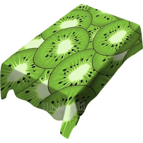 Green Fresh Kiwi Fruit Illustration Suitable For Tablecloth Indoor And Outdoor Art Decoration