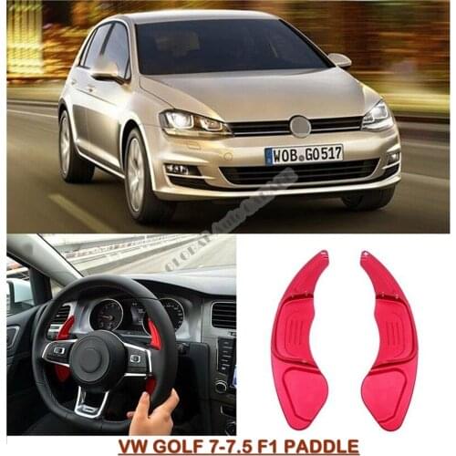 For VOLKSWAGEN 7 7.5 Shifter Extension Shift Paddle F1 Auto Universal Spoilers Car Antenna Steering Wheel 1 Set Accessories